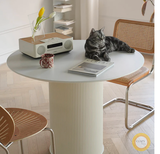 2 Roman vintage round table