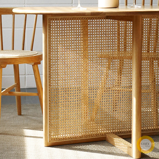 6 White Oak Round Table