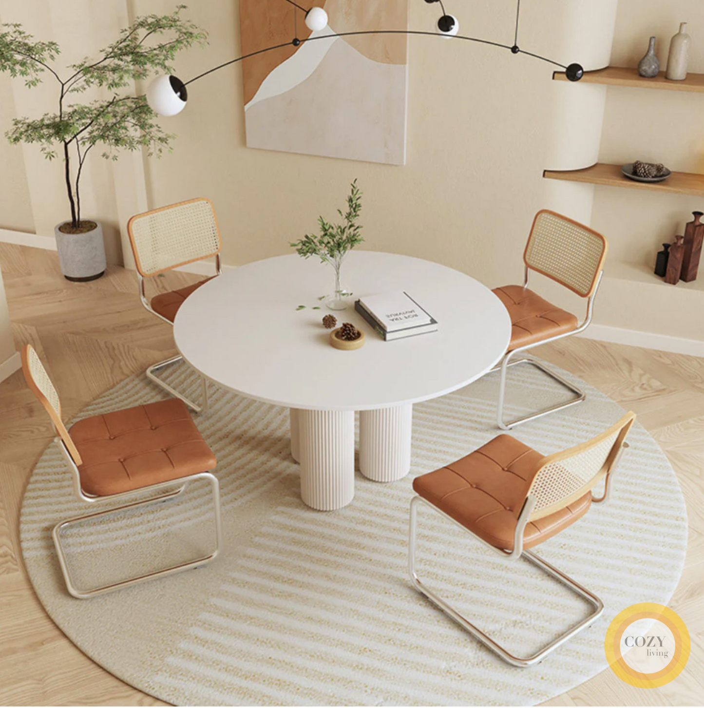7 Brandi Italian Slate Round Table