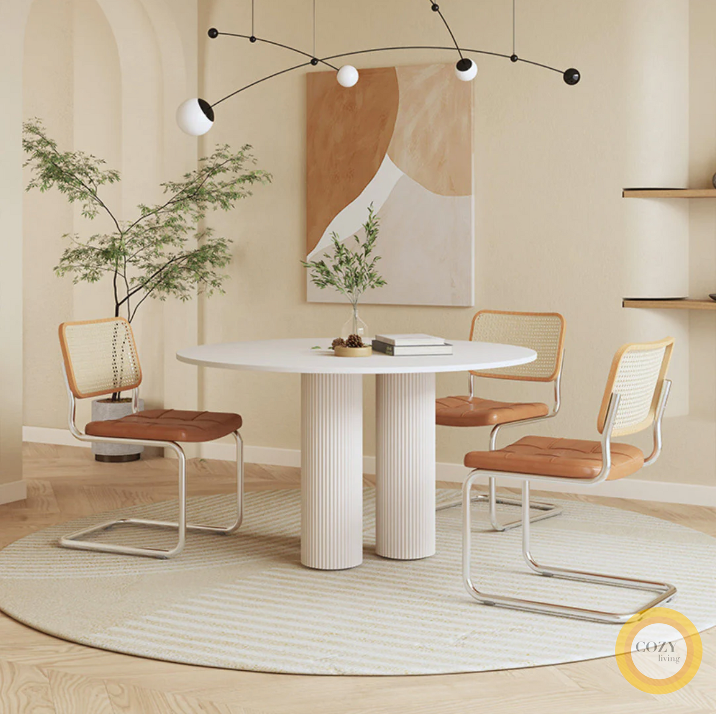 7 Brandi Italian Slate Round Table