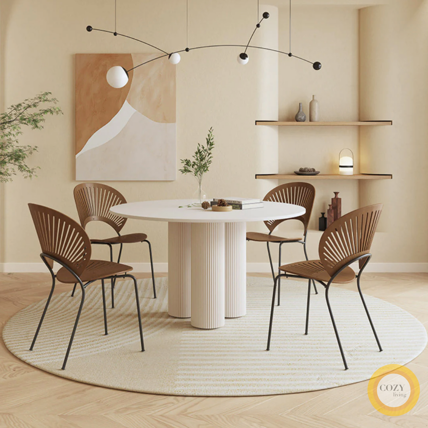 7 Brandi Italian Slate Round Table
