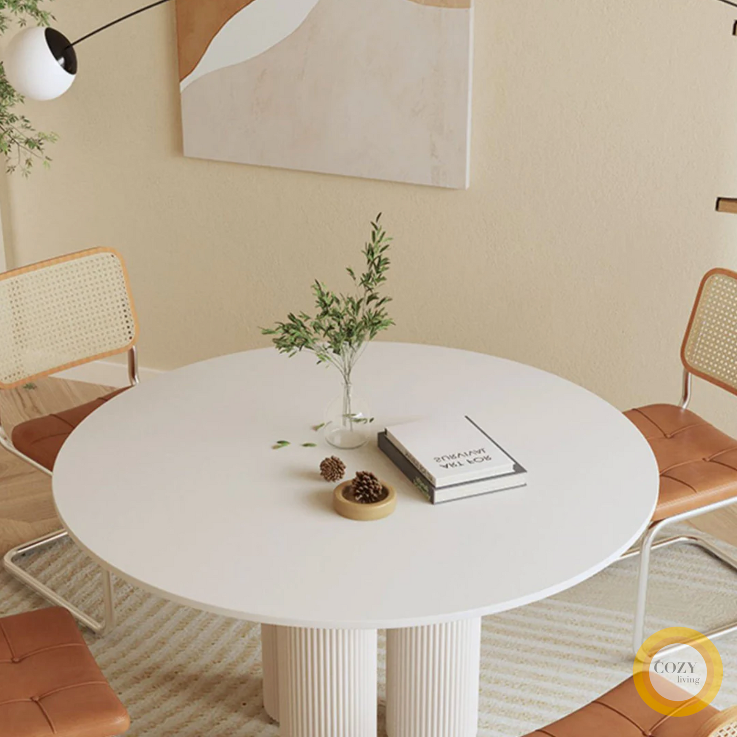 7 Brandi Italian Slate Round Table
