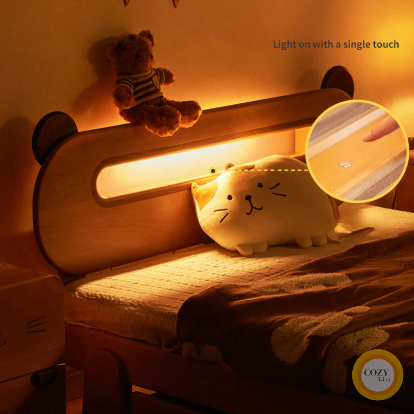 Alfred Bear night light bed