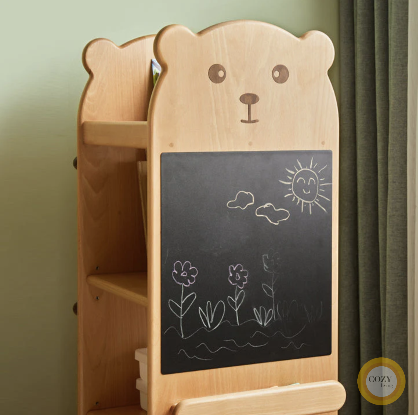Holthaus multifunctional rotating children's bookshelf