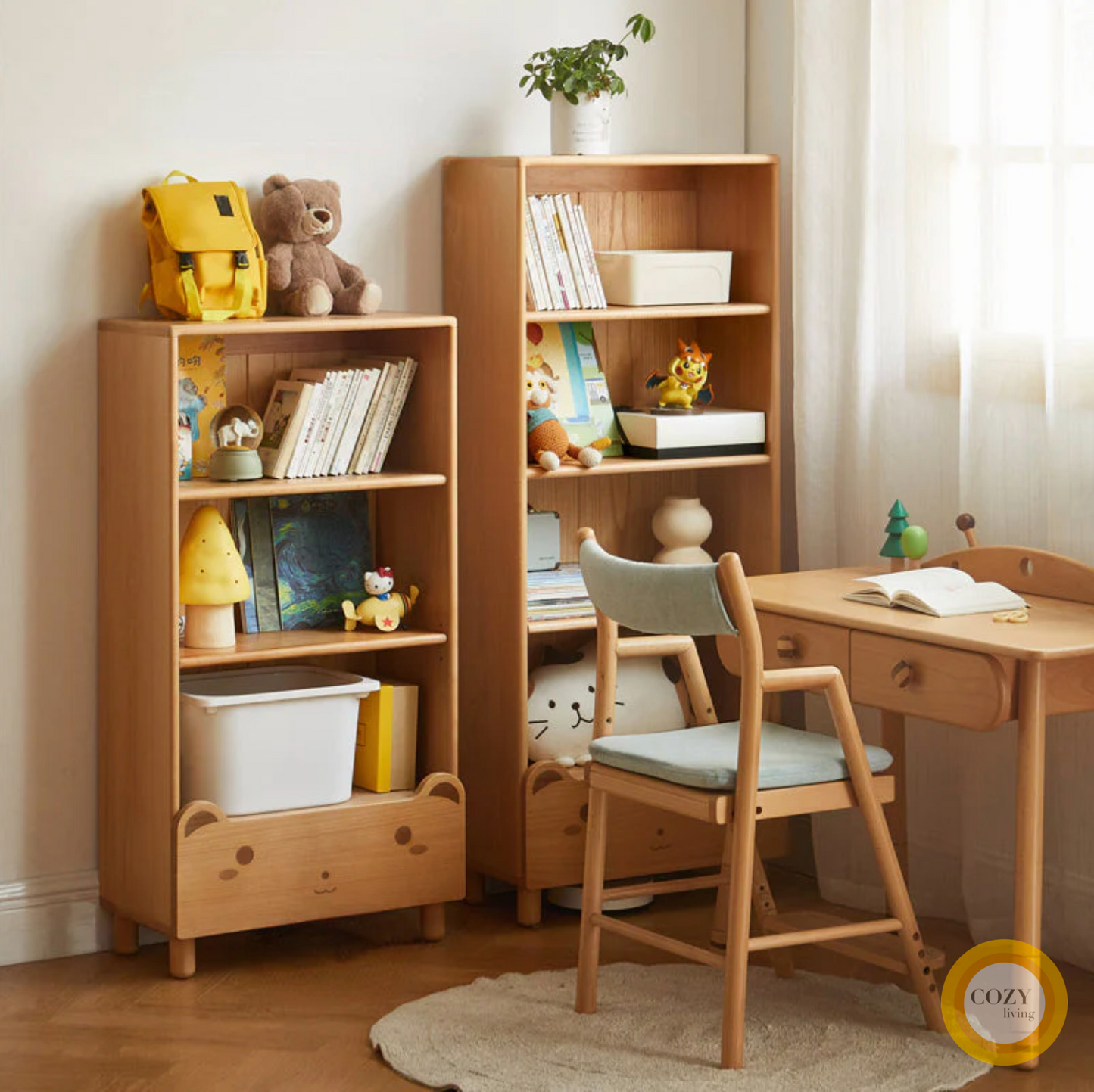 Winfred children's storage bookshelf