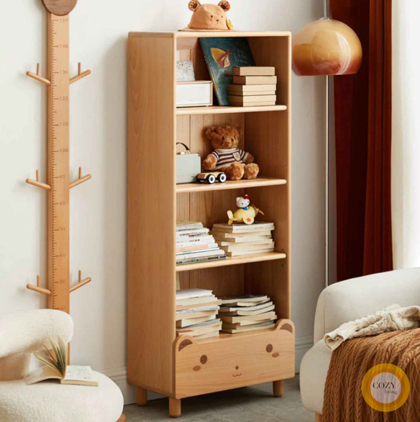Winfred children's storage bookshelf