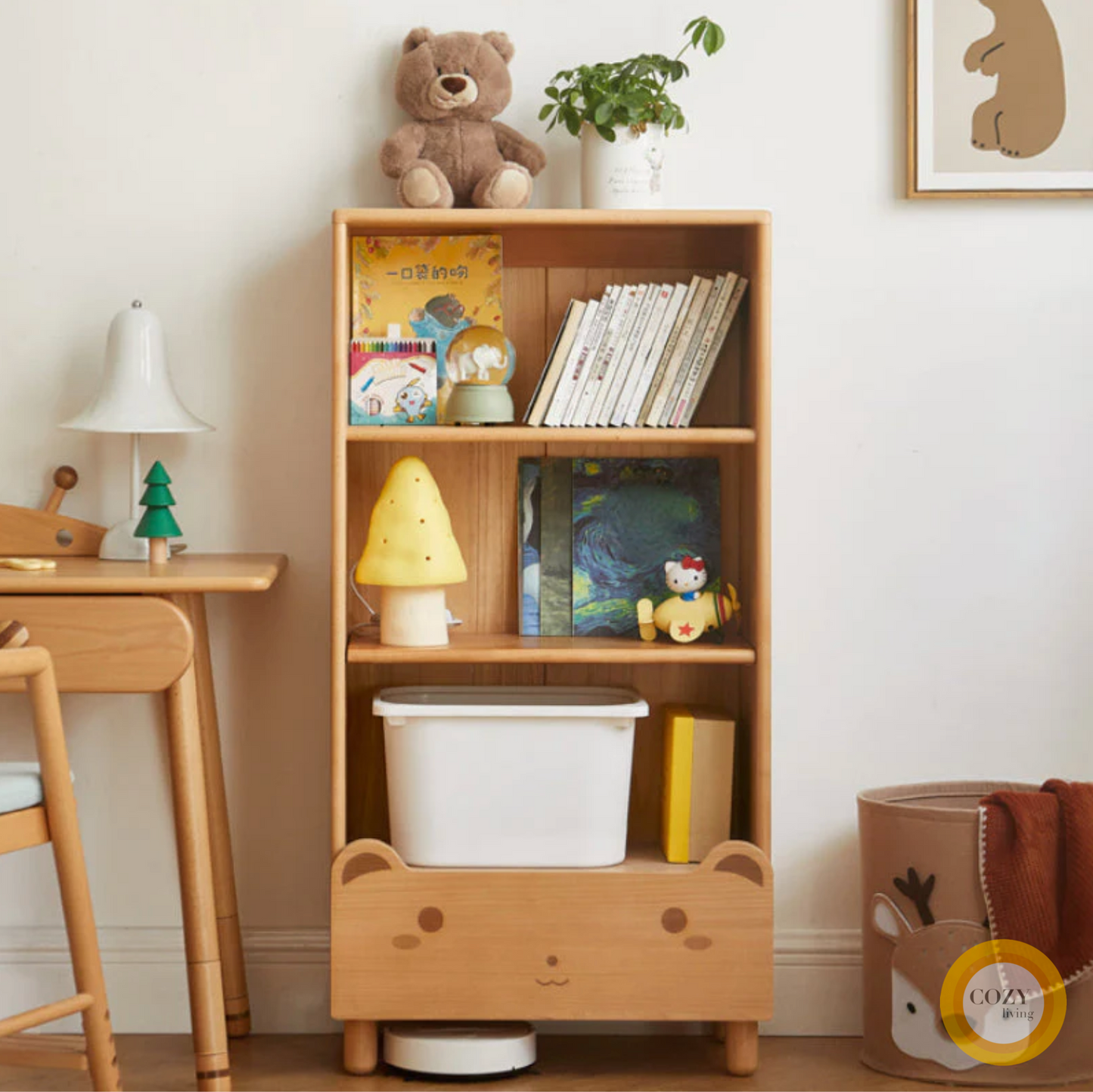 Winfred children's storage bookshelf