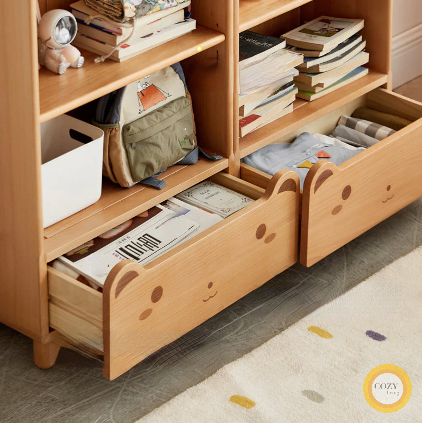 Winfred children's storage bookshelf