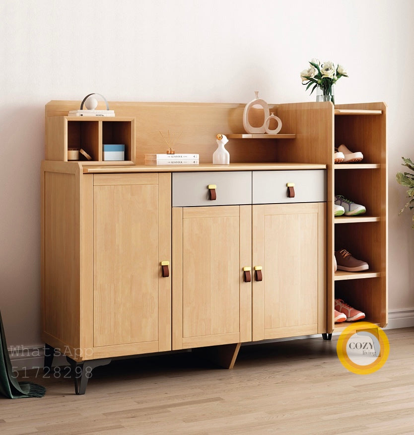 2195 solid wood shoe cabinet