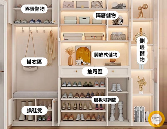 YF-2908 solid wood shoe cabinet