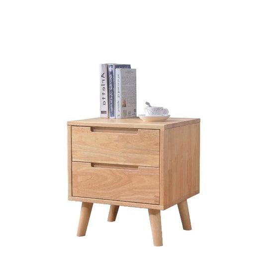W26 solid wood bedside table