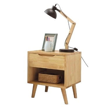 W21 solid wood bedside table