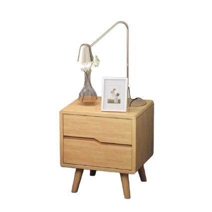 W32 solid wood bedside table