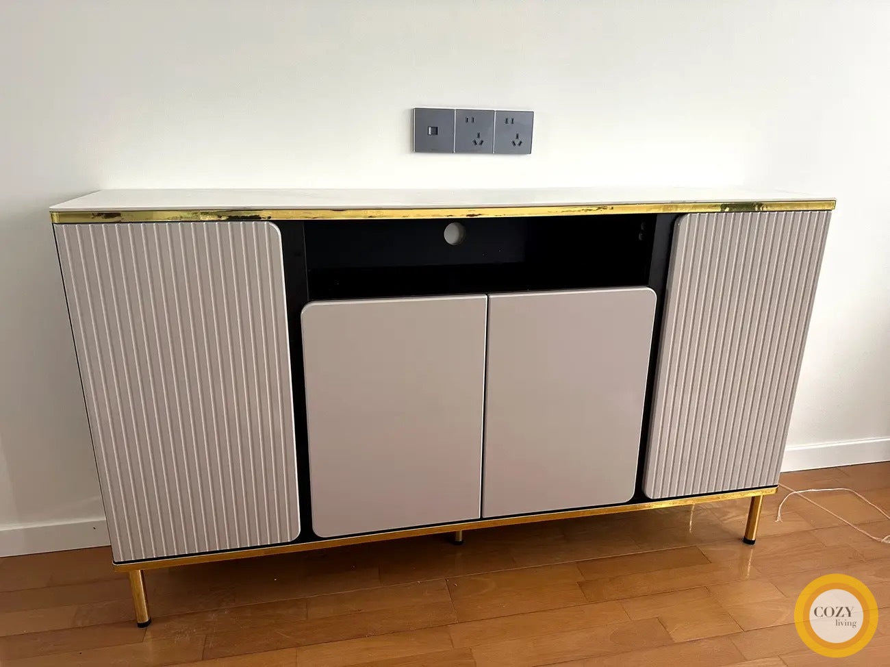 ๐๐๐๐ Nordic pure white floor-standing solid wood TV cabinet ๐ญ๐ฏ ๐๐๐๐ข๐ง๐๐ญ
