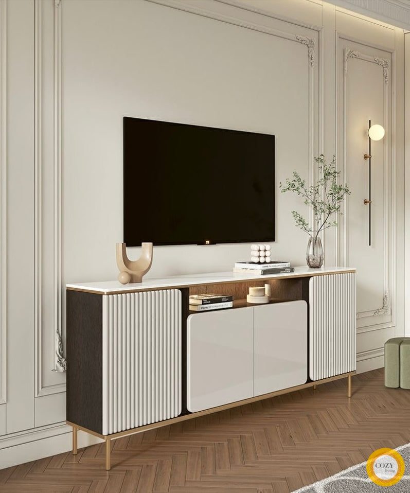 ๐๐๐๐ Nordic pure white floor-standing solid wood TV cabinet ๐ญ๐ฏ ๐๐๐๐ข๐ง๐๐ญ