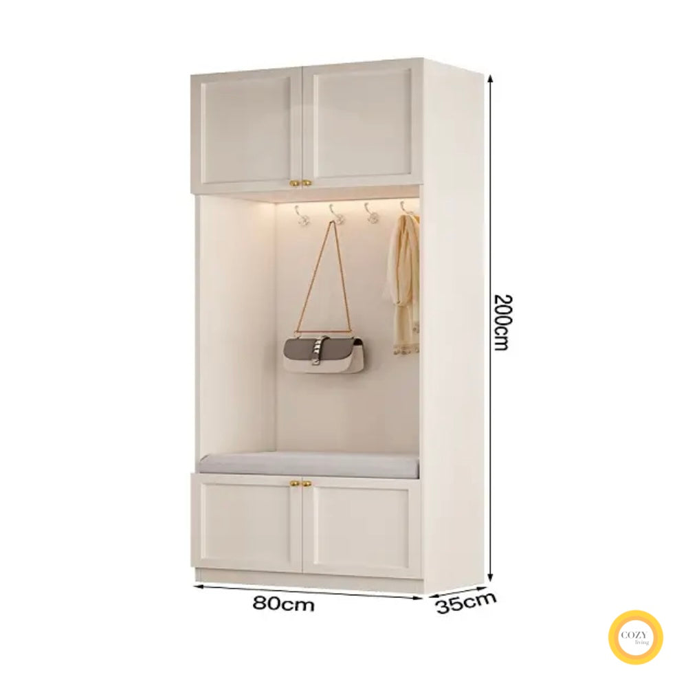 YF-2908 solid wood shoe cabinet