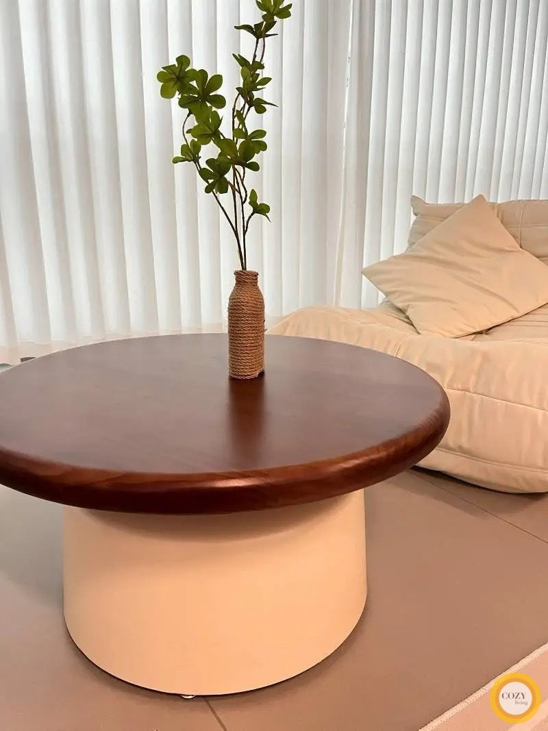 solid wood coffee table