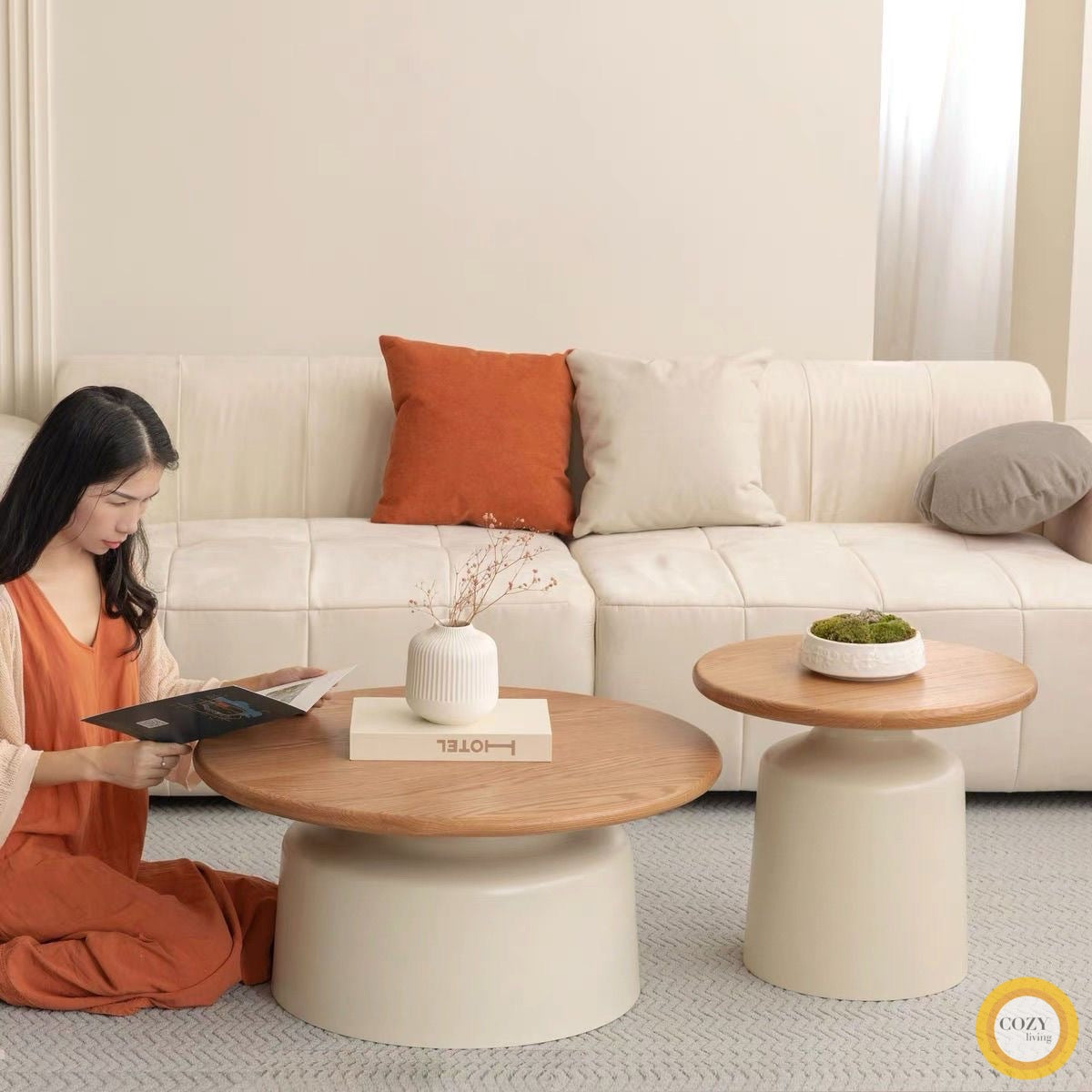solid wood coffee table