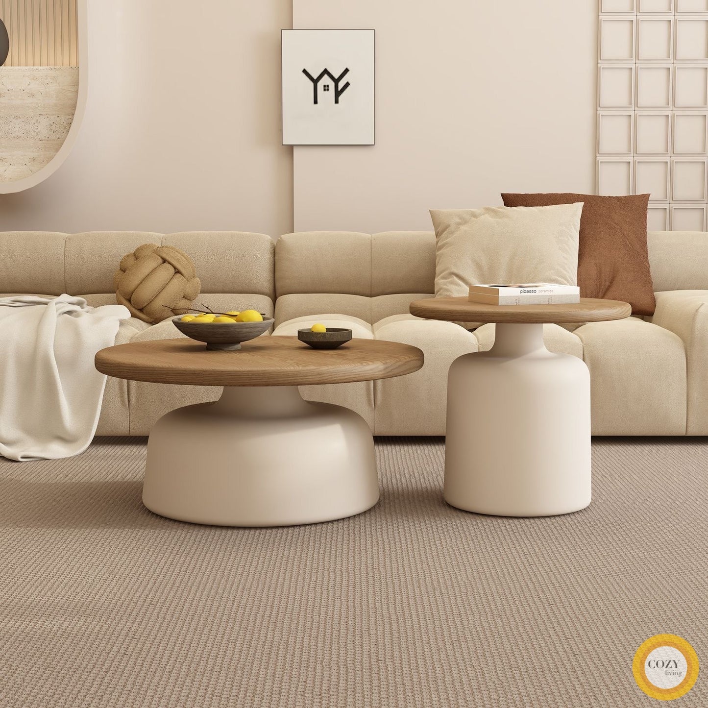 solid wood coffee table