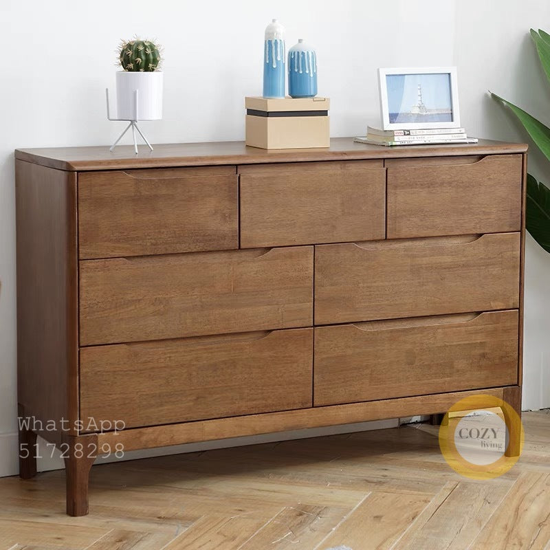 Peninsula solid wood chest of drawers