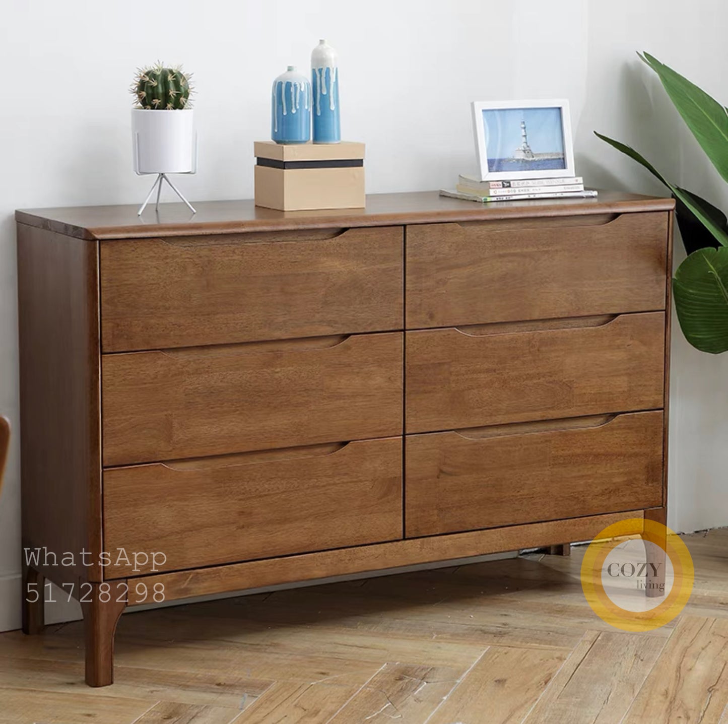 Peninsula solid wood chest of drawers