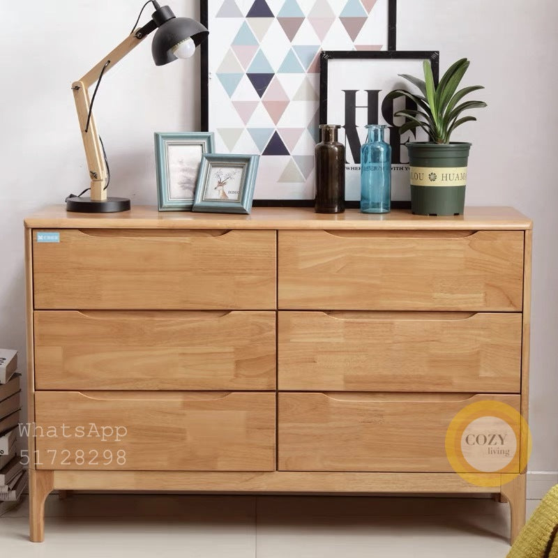 Peninsula solid wood chest of drawers
