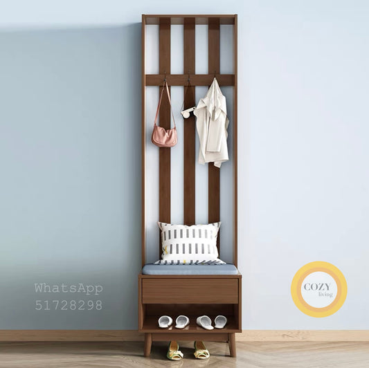 Elevated shoe changing stool