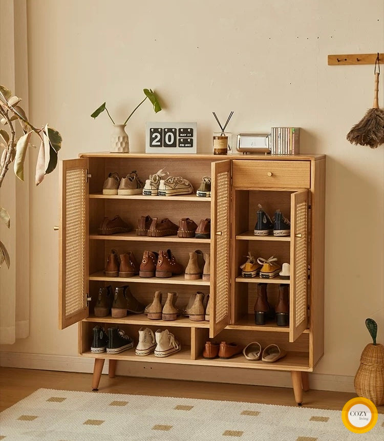 YF-5303T rattan shoe cabinet