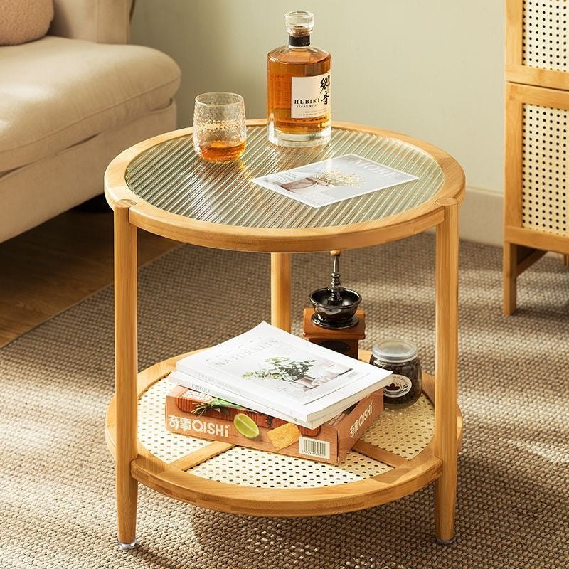 rattan coffee table