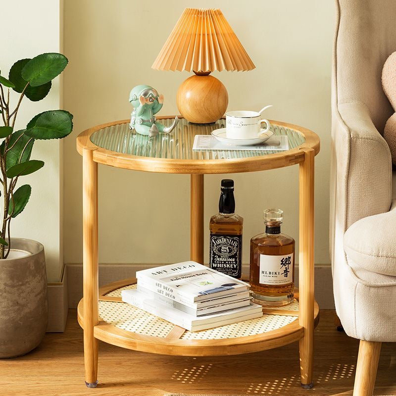 rattan coffee table