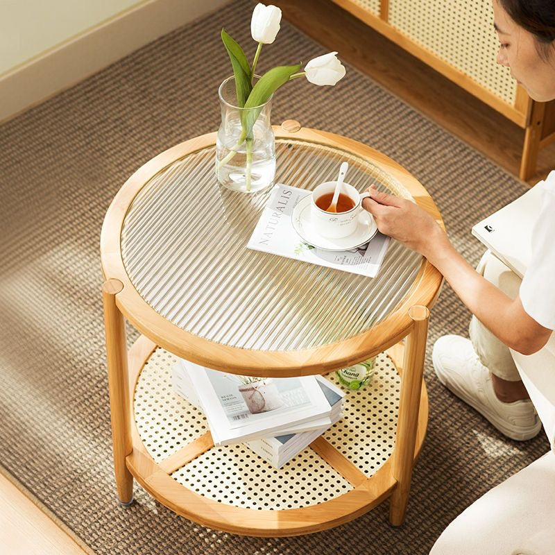 rattan coffee table