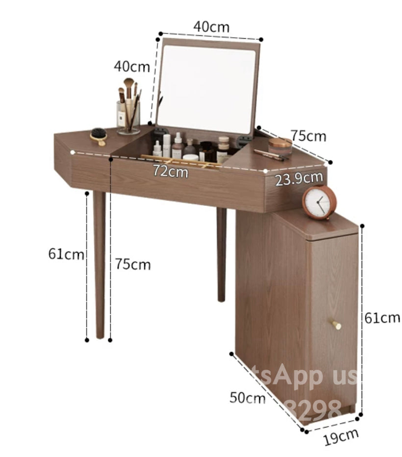 Solid wood dressing table D050