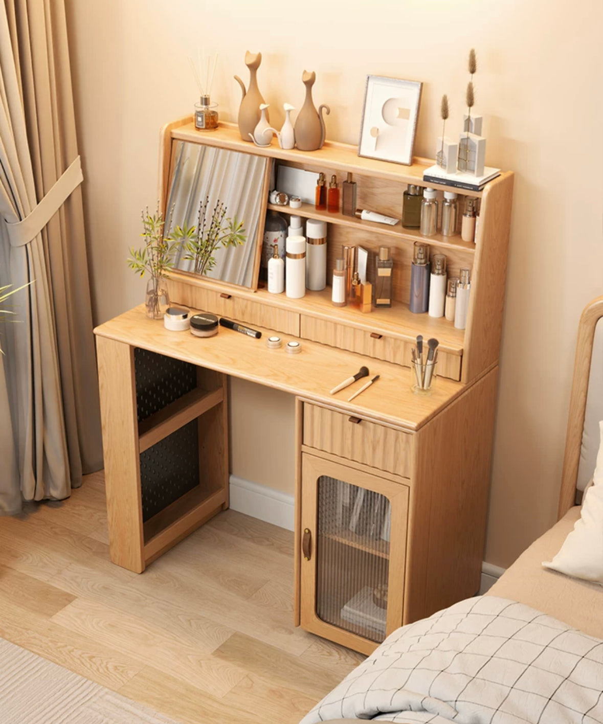 Solid wood dressing table D051