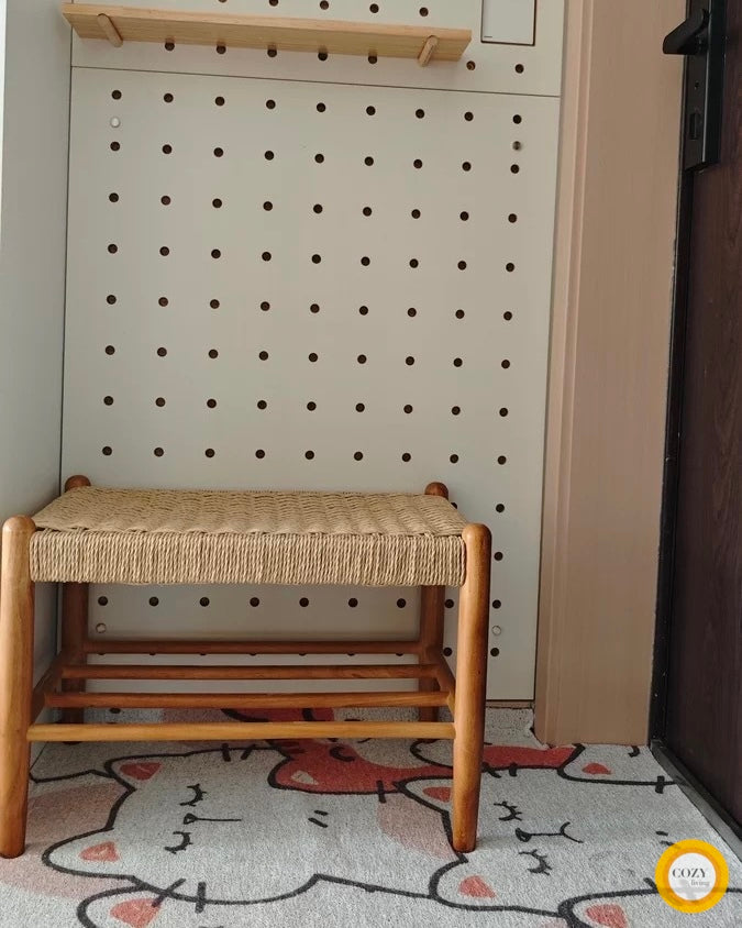 Pine shoe cabinet