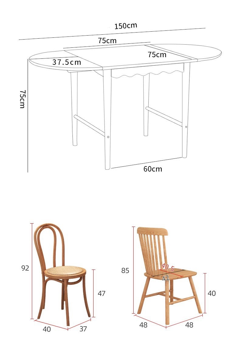 solid wood dining table