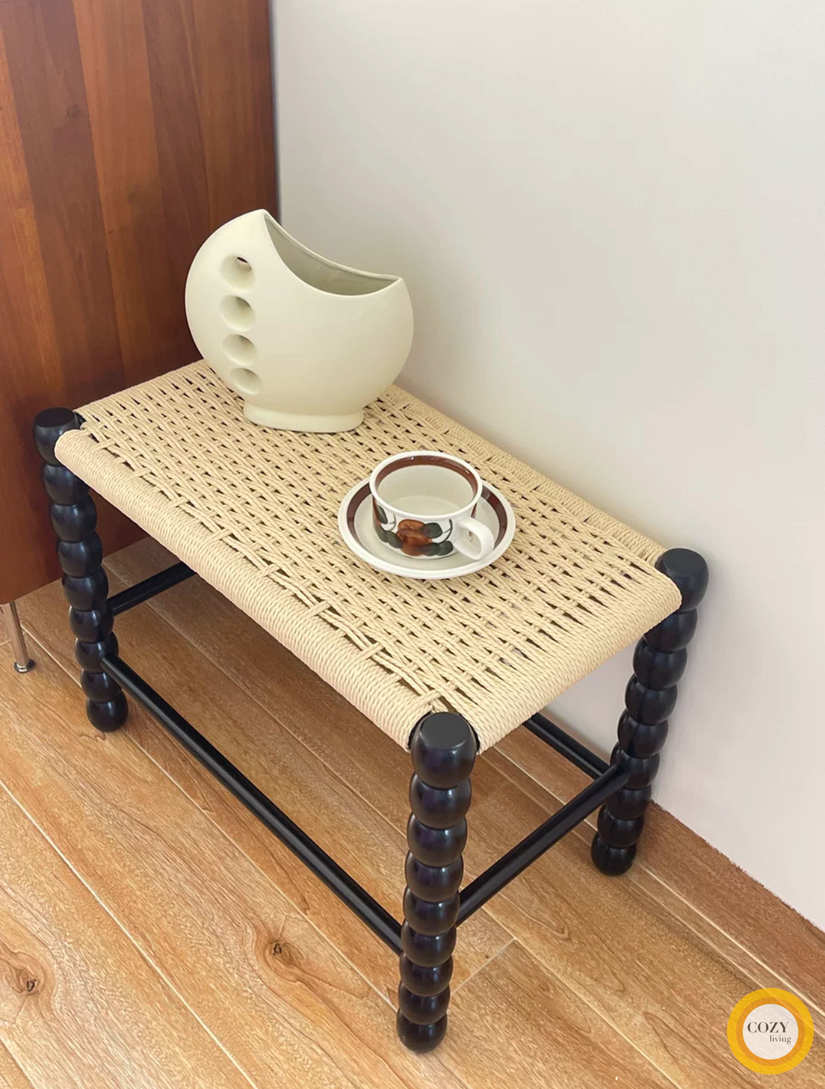 Pine shoe cabinet