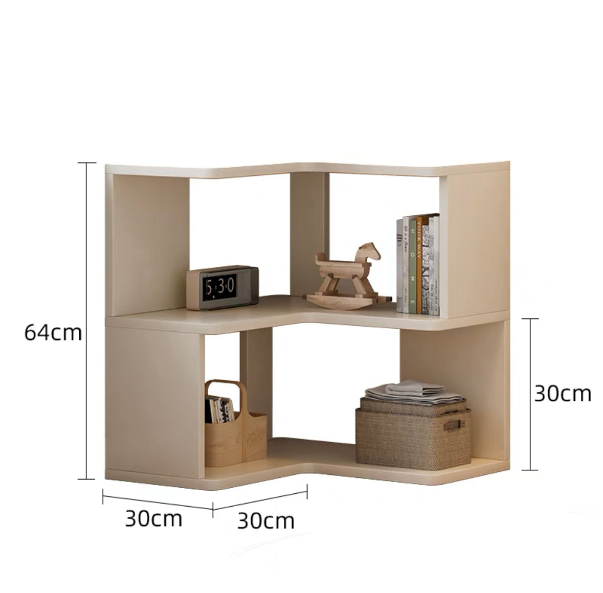 Simple corner cabinet