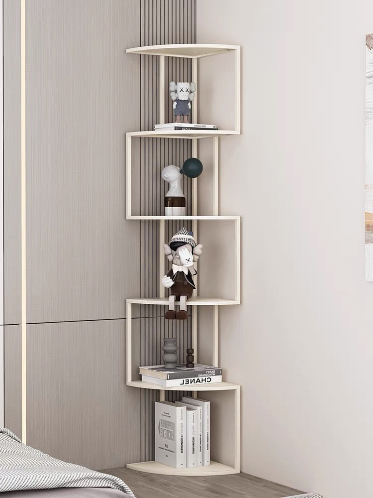 Industrial style corner shelf
