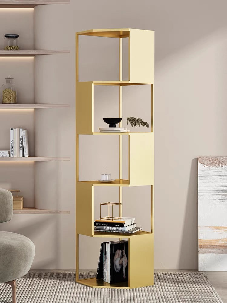 Industrial style corner shelf