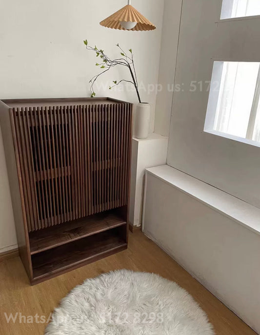 S098 solid wood shoe cabinet