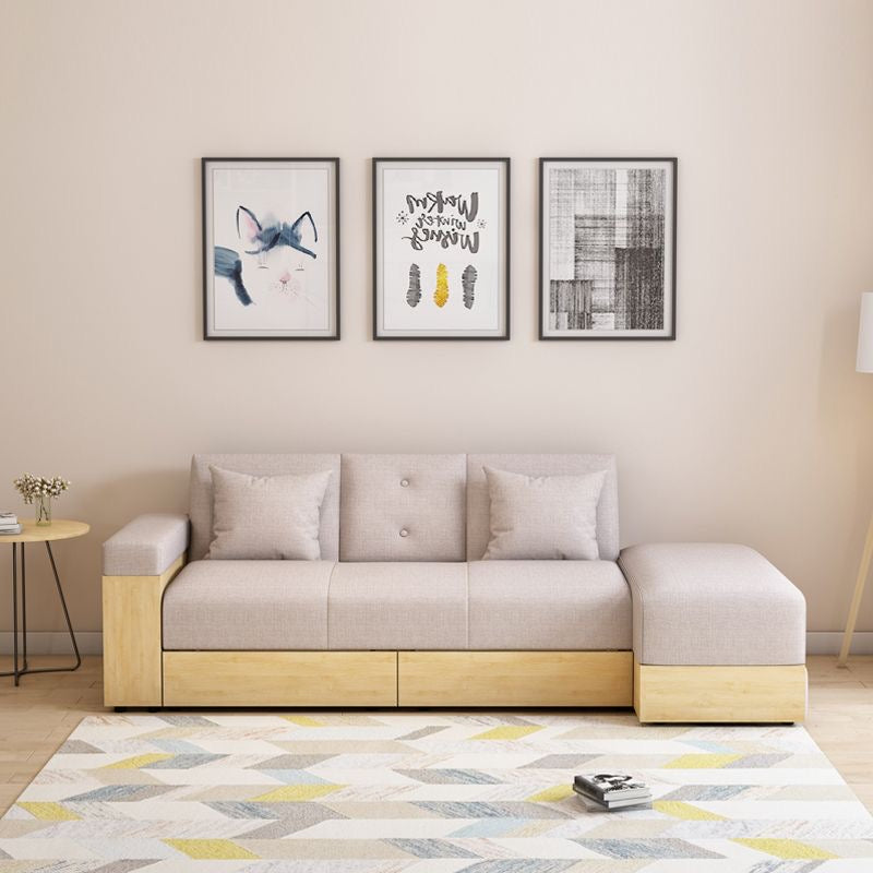 229 FÖRTE Japanese-style multifunctional sofa bed with storage