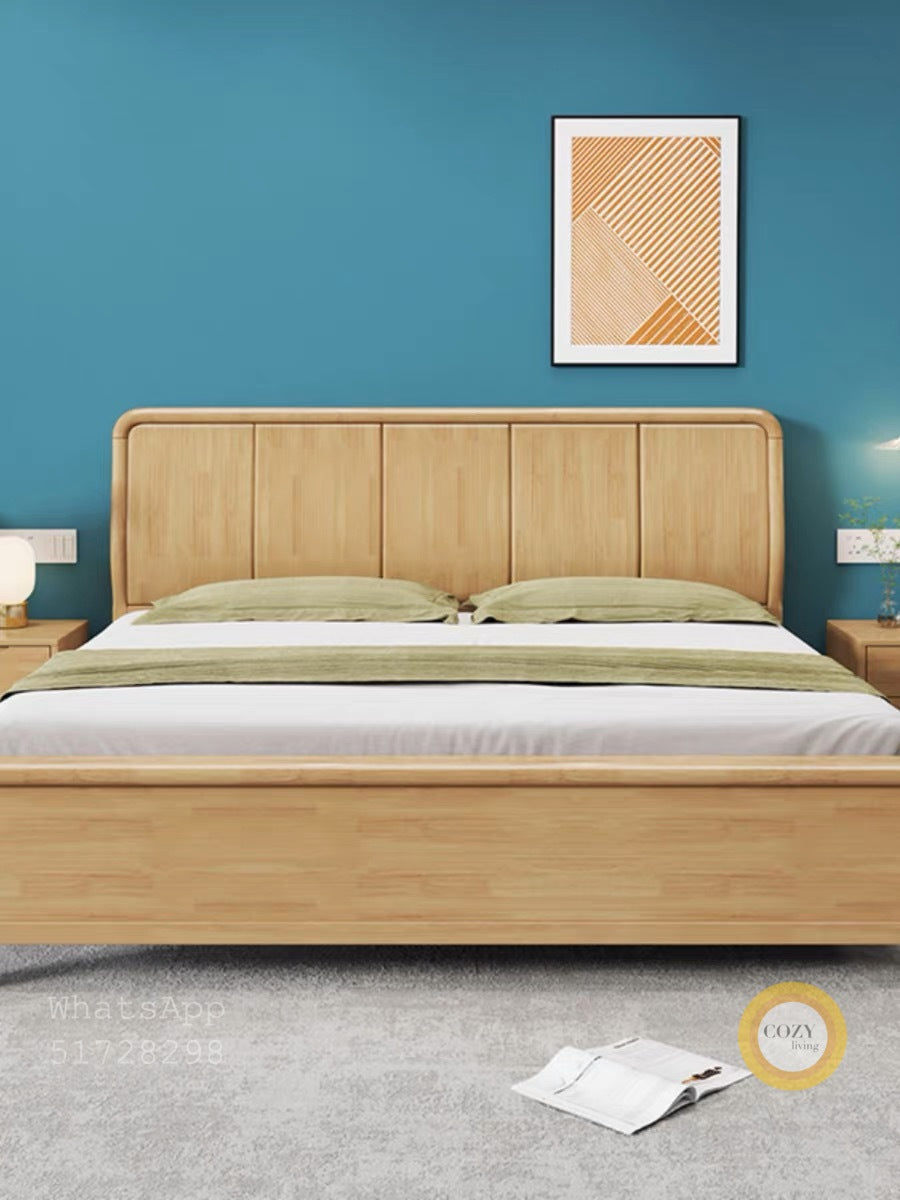 816 solid wood bed