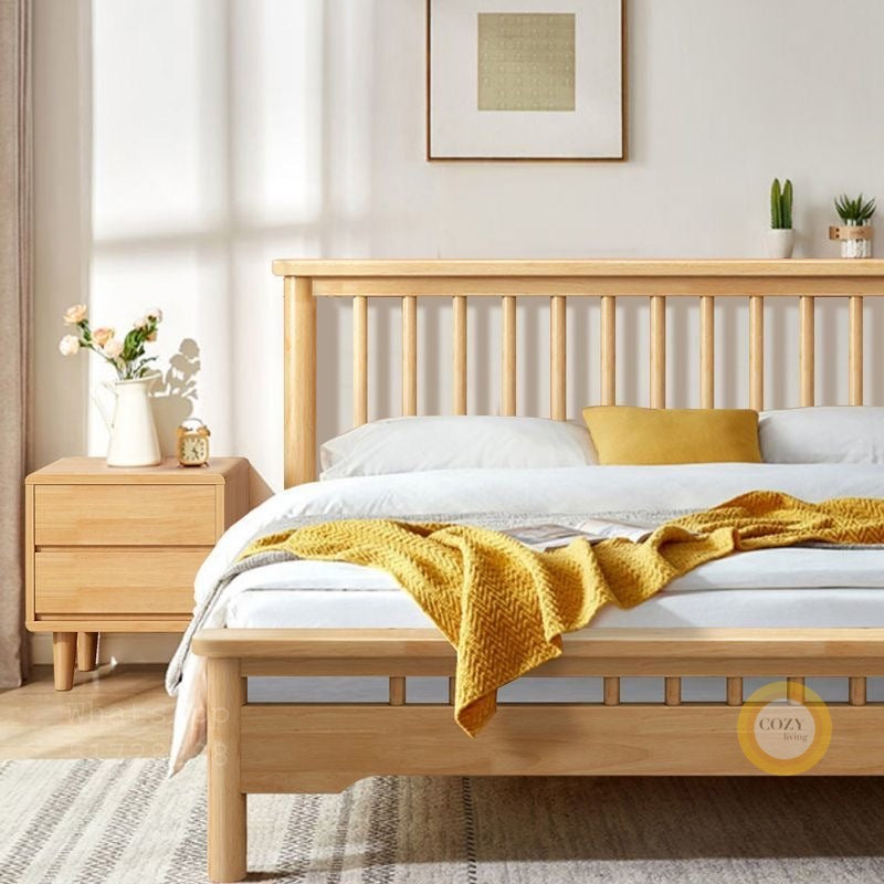 109A Nordic solid wood bed