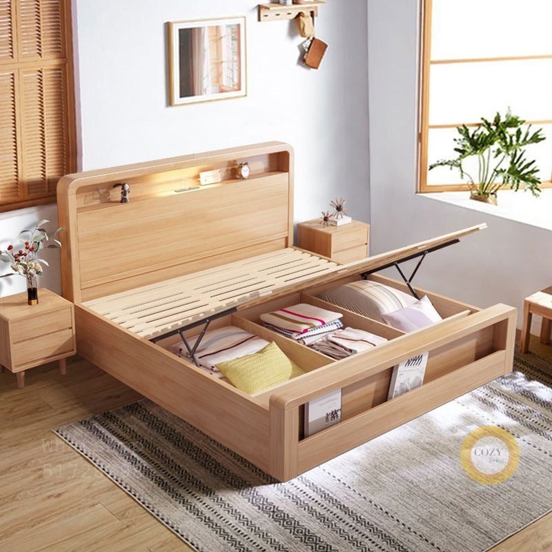 W11 solid wood bed