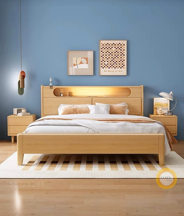 990 solid wood bed