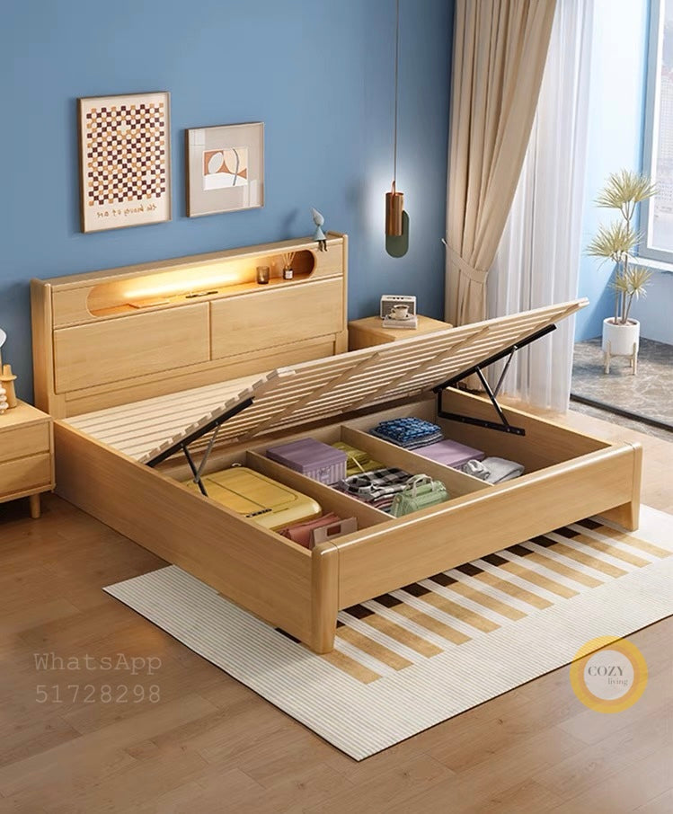 990 solid wood bed