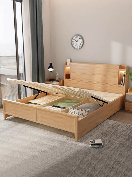 YF-1102 solid wood bed