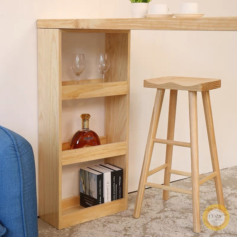 solid wood bar