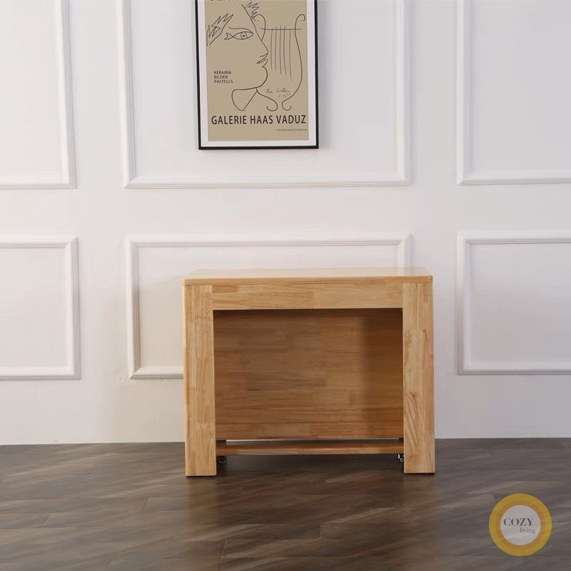 Solid wood folding dining table 6