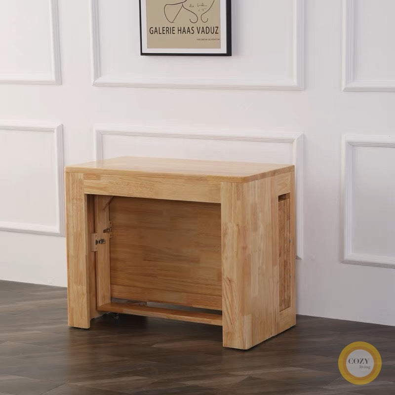 Solid wood folding dining table 6